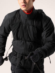 Chaqueta acolchada con estilo de lujo para hombre, cómoda chaqueta especial de invierno resistente al viento con cremallera y logotipo personalizado - Product Image 6