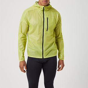 Chaqueta cortavientos de nailon de alta calidad al por mayor para hombre pista de invierno personalizada para correr al aire libre impermeable colorido teñido liso - Product Image 2