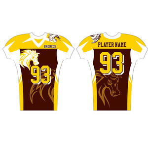 ชุดกีฬาเสื้อฟุตบอลอเมริกันโลโก้ออกแบบได้ตามต้องการ - Product Image 3