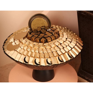 Bonbons au chocolat bol de service fil métallique doré bol de service dernière conception vaisselle bonbons Dessert bonbons support pour les fêtes - Product Image 3