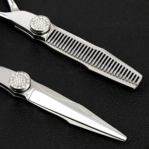 Gran oferta de tijeras para el cabello, tijeras de adelgazamiento profesionales para peluquero, juego de herramientas de tijeras de peluquería, venta al por mayor de acero inoxidable - Product Image 5