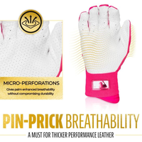Guantes de Bateo Pakistan Prime Craft de la Mejor Calidad, Cuero Genuino, Impresión por Sublimación Completa, Ligeros y Duraderos
