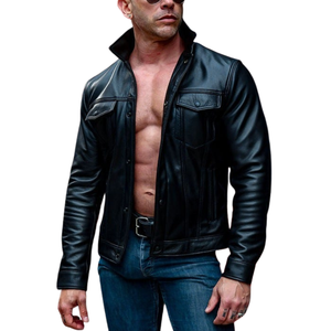 Chaqueta de Cuero para Hombre, Estilo Camionero, Clásica, Resistente y Duradera, Perfecta para Uso Diario y Actividades al Aire Libre - Product Image 6