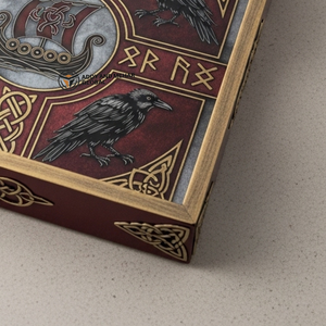 ถาดเสิร์ฟไม้ทรงสี่เหลี่ยมลายคลื่นทะเลและโลมา งานแฮนด์เมดจากอินเดีย ของตกแต่งหรูหรา ย่อยสลายได้ เป็นมิตรกับสิ่งแวดล้อม ใช้แล้วทิ้ง - Product Image 4