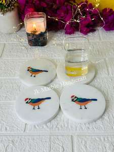 Dessous de verre en marbre fait à la main nouveau Design maison cuisine décor peint pierre artisanat pour thé café prix fabriqué à la main - Product Image 4