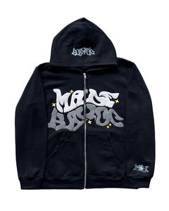 Fabricantes Ropa de aduanas Sudadera con capucha recortada Ropa de calle de gran tamaño 500 Gsm 480 Gsm Algodón Espuma Puff Impresión Sudadera con capucha - Product Image 5