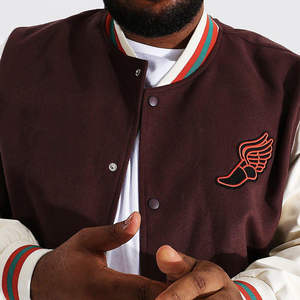 OEM Customized Logo Wool Chenille Embroidery Baseball Letterman <b>Jackets</b> Men <b>Vintage</b> <b>Varsity</b> <b>Jackets</b> Wholesale - Product Image 5