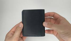 Cartera Vintage Crazy Horse de cuero genuino con tarjetero, Clip para dinero, plegable corto minimalista para hombres, 2017 - Product Image 3