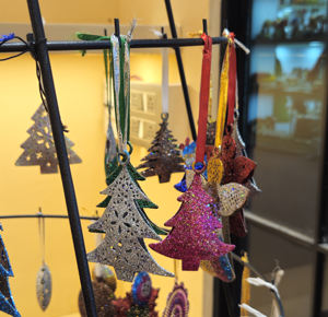 Glitter Green Silver <b>Christmas</b> <b>Tree</b> <b>Hanging</b> Ornament Decoration for Holiday Festive <b>Tree</b> Home Decor Gift Piece - Product Image 4