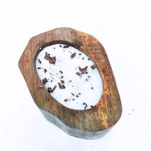 Portavelas en forma de corazón decorativo y romántico soporte de vela de madera con centro de corazón regalo personalizado seres queridos regalo artesanal - Product Image 4