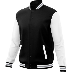 Veste universitaire de baseball unisexe confortable de haute qualité avec logo en tissu de toile Design respirant-Personnalisable - Product Image 3