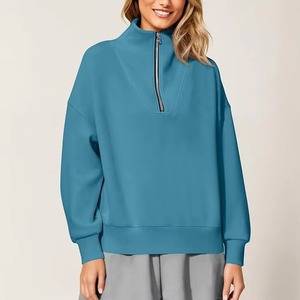 La mejor calidad, precio barato, sudaderas con cremallera de cuarto de mujer para mujer, superventas, sudaderas con cremallera de cuarto de secado rápido a la venta - Product Image 1