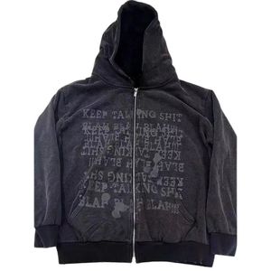 Oem Wholesalers Custom New Zipper Hoodie Men's High Quality Boxy Blank Double Zip Hoodie - Product Image 1