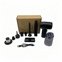 Souffleur d'air électrique sans fil 130000 tr/min, souffleur de poussière portable, moteur sans balais, batterie 1500 mAh pour clavier d'ordinateur, intérieur de voiture