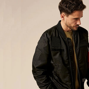 <b>Top</b> Selling Men's Satin Bomber Jackets Lightweight Hooded with Stand Collar Solid Color for Winter Wholesale Price satin Jackets - Product Image 3