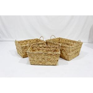 Cestas de Almacenamiento Tejidas con Asa, Organizadores, Cajas Decorativas, Cestas de Mimbre, Cestas de Ratán Sintético para Almacenamiento - Product Image 3