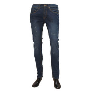 Wholesale Hot Sale Pocket Wash Jeans for Men Vintage Patch <b>Stretch</b> <b>Denim</b> Pants <b>Denim</b> Pant Printed Pattern Washed - Product Image 1
