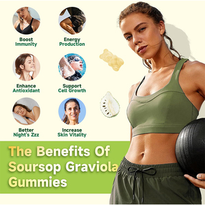 <b>Private</b> <b>Label</b> <b>Soursop</b> Graviola Gummies Immune Support Antioxidant Vitamin Gummy with Leaf Extract for Adult Digestion - Product Image 5