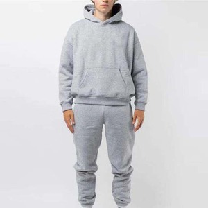 2025 invierno pulóver sudaderas con capucha conjunto de chándales ajuste Regular 100% algodón polar logotipo personalizado impreso cómodo deportes de alta calidad - Product Image 1