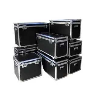 Drum Kit Storage Trunk Aluminio Flight Carry Case con Lock Strong Road Cases