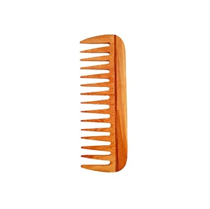 Peigne en bois moderne fait à la main, écologique, pour des cheveux sains, réduisant les frisottis et les cassures, vente en gros - Product Image 1