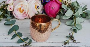 Cuivre martelé et laiton poignée tasse Design eau potable moscou Mule tasse tasse pour Restaurant Ware Bar Vodka décor à la maison cadeau - Product Image 5