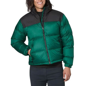 Wholesale 100% High Quality Eco-Friendly <b>Men's</b> <b>4XL</b> Casual Windproof Puffer Varsity <b>Jacket</b> Hooded Canvas Fabric Puffer <b>Jacket</b> - Product Image 1