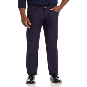 Pantaloni in Flanella Fantasia Bloomingdale's per Uomo, Vestibilità Su Misura con Decorazione a Bottoni, Tessuto Pettinato - Product Image 1