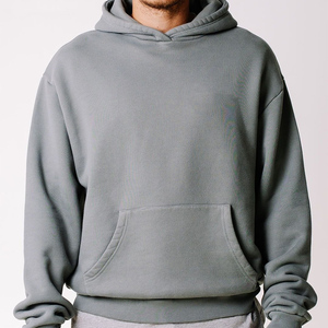 Sweat à capuche décontracté pour hommes Sweat-shirt baggy en polaire brossée douce pour l'hiver Vente en gros - Product Image 6