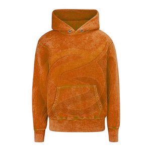 Sudadera con Capucha Extra Grande para Hombre, 100% Algodón Grueso, Lavado Ácido, Estilo Hip Hop Urbano - Product Image 4