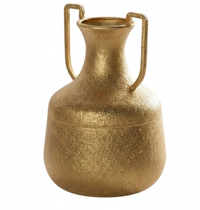 Vase en métal artisanal nordique haut de gamme Acube Industries, blanc vieilli - Élégance simple pour mariage, pendaison de crémaillère - Product Image 6