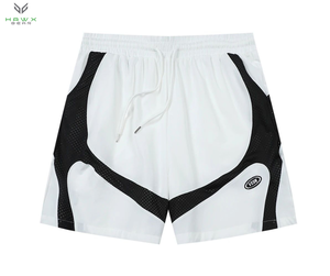 Pantalones cortos de entrenamiento de lona elásticos ecológicos para hombres 2025, transpirables con impresión digital-servicio OEM disponible - Product Image 4