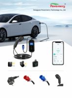 Chargeur EV portable 3,5 kW 16A Type 2 230Vac monophasé avec protection RCD, écran LCD, câble de 5 m pour usage domestique, garage et voyage en Europe
