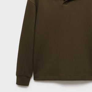 Sweat-shirt pour homme avec col montant zippé pour un ajustement décontracté, service OEM, prix de gros 2026, manches longues, respirant et ajustable - Product Image 5