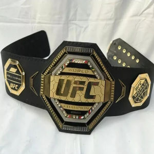 Ceintures de championnat de lutte UFC poids lourd mondial, sangle en cuir véritable, plaques en zinc de 4 mm, taille adulte 50 pouces - Product Image 5