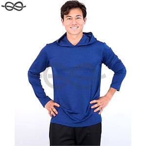 Sweat-shirt à capuche actif de pêche à manches longues pour hommes, haut de performance évacuant l'humidité, Sports de plein air - Product Image 5