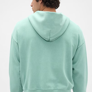 Sweat à capuche pour homme de haute qualité avec capuche, design tendance avec logo personnalisé, fermeture éclair, prix avantageux pour le confort en hiver - Product Image 5
