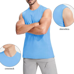 Perfectas para usar solas, estas versátiles camisetas sin mangas son adecuadas para cualquier actividad física fabricada en Bangladesh. - Product Image 5