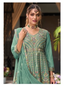 Trajes Palazzo Premium para mujeres a la moda, ropa paquistaní de tamaño libre, traje Salwar a un precio asequible - Product Image 5