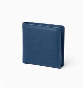 Portefeuille fin en cuir véritable de qualité supérieure pour hommes avec porte-cartes multiples, design classique minimaliste - Product Image 1
