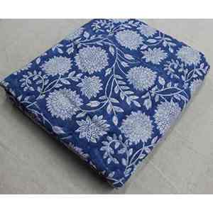 1-3-5 yardas precortadas 100% tela de algodón orgánico estampado de bloque de mano 42 pulgadas de ancho Material indio ligero para vestidos de verano Tops - Product Image 4