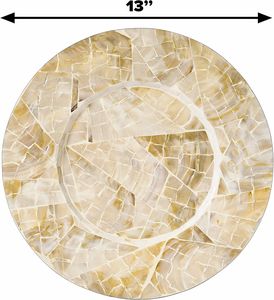 Plato de Madera Ecológico de la Mejor Calidad para Servir Comida, Apto para Alimentos, Plato Árabe para Cena - Product Image 2