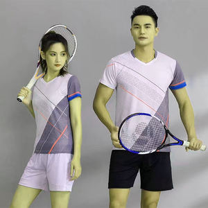2025 logo personnalisé taille femmes Tennis de Table uniforme Tennis chiffons femmes et hommes Sublimation impression Badminton Jersey - Product Image 5