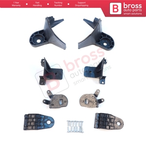 Support de fixation de phare BHL554+BHL555, kit de réparation avec languettes, côté gauche et droit, pour Symbol MK3 Facelift 2017-actuel 260609154R 260102037 - Product Image 3