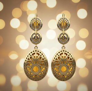 Pendientes de Plata de Ley 925 con Circonita Cúbica en Forma de Pera Amarilla, Chapados en Oro de 18K, Modernos y Elegantes, con Piedra Preciosa Amarilla Natural - Product Image 3