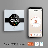 Termostat Pemanas Lantai Layar Sentuh WiFi Pintar SS602H 16A Fleksibel untuk Rumah dan Kantor, Sistem Elektrik di Bawah Lantai, Aplikasi Tuya