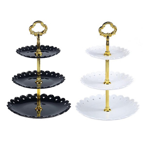 บนโต๊ะอาหารอุปกรณ์เสริมขนมหวานขาตั้งเค้กโลหะสําหรับงานแต่งงานงานแต่งงานโรงแรมหวานขาตั้งจอแสดงผล - Product Image 5