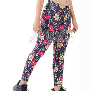 Leggings tricotés taille haute pour femmes pour pantalons extensibles d'entraînement décontractés pour la course à pied Scrunch Butt Yoga et entraînement - Product Image 1