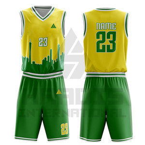 Ensembles d'uniformes de basket-ball 100% polyester personnalisés à séchage rapide et de bonne qualité design unisexe en gros pour adultes et équipes - Product Image 3