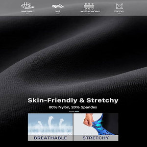 2 en 1 Homme Running Wear Design simple Short de survêtement personnalisé avec compression Boxer de fitness et cordon de serrage Short de gym en gros - Product Image 4